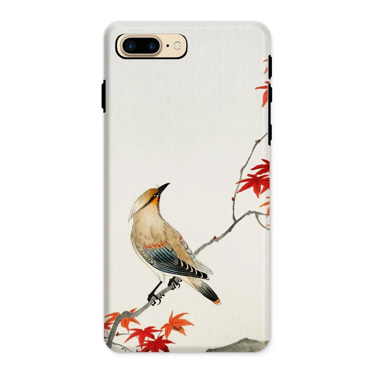 Bird On Maple - Japanese Kachō-e Phone Case - Ohara Koson - Iphone 8 Plus / Matte - Mobile Phone Cases - Aesthetic Art