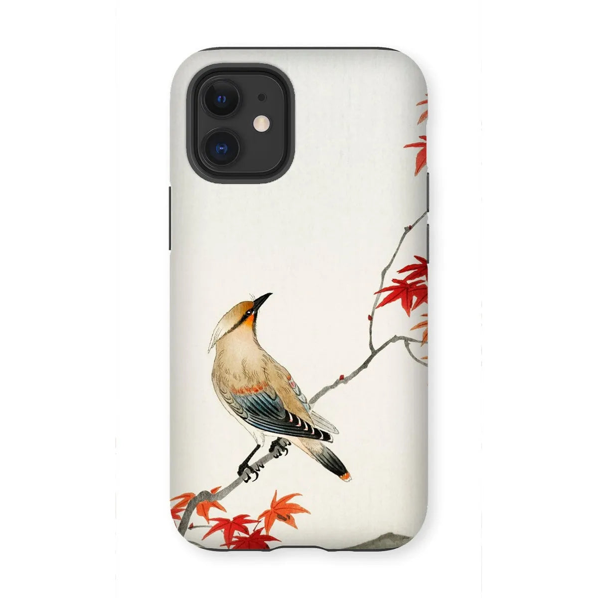 Bird On Maple - Japanese Kachō-e Phone Case - Ohara Koson - Iphone 12 Mini / Matte - Mobile Phone Cases - Aesthetic Art