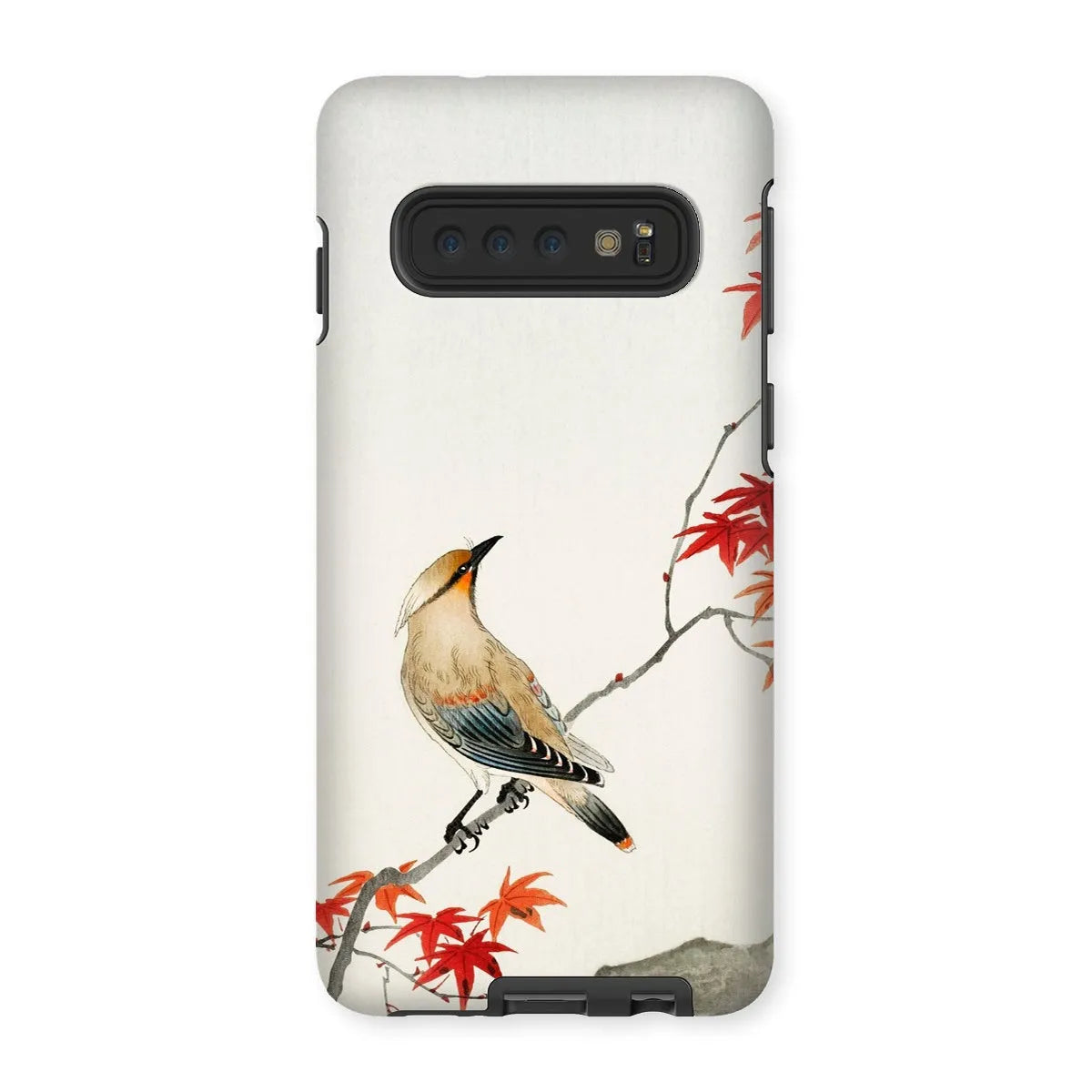 Bird On Maple - Japanese Kachō-e Phone Case - Ohara Koson - Samsung Galaxy S10 / Matte - Mobile Phone Cases