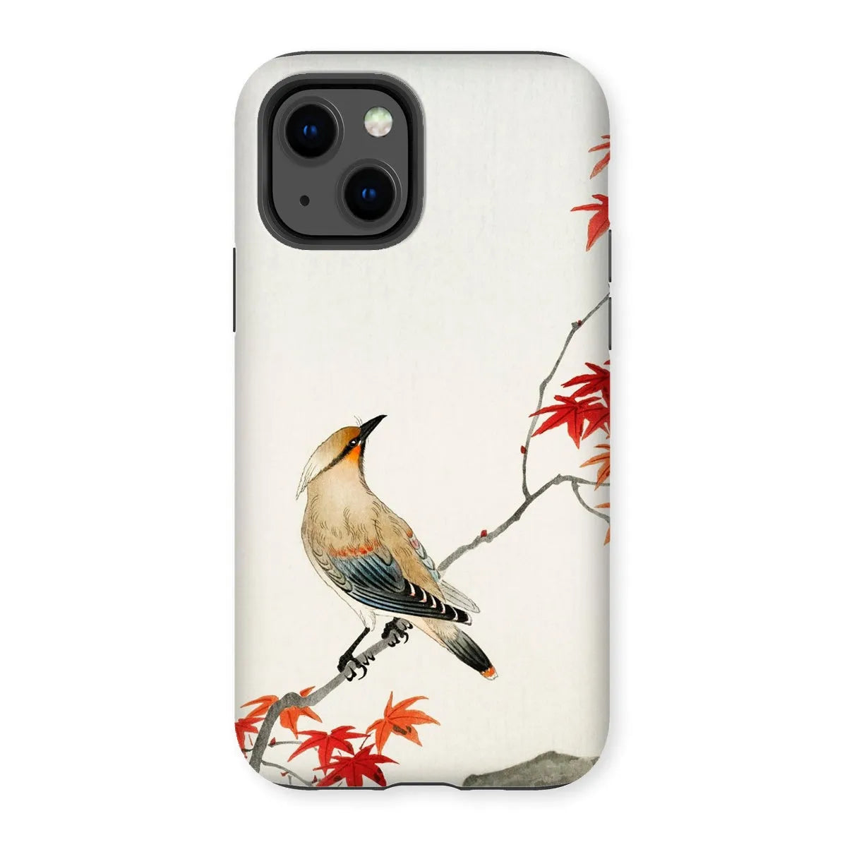 Bird On Maple - Japanese Kachō-e Phone Case - Ohara Koson - Iphone 13 / Matte - Mobile Phone Cases - Aesthetic Art