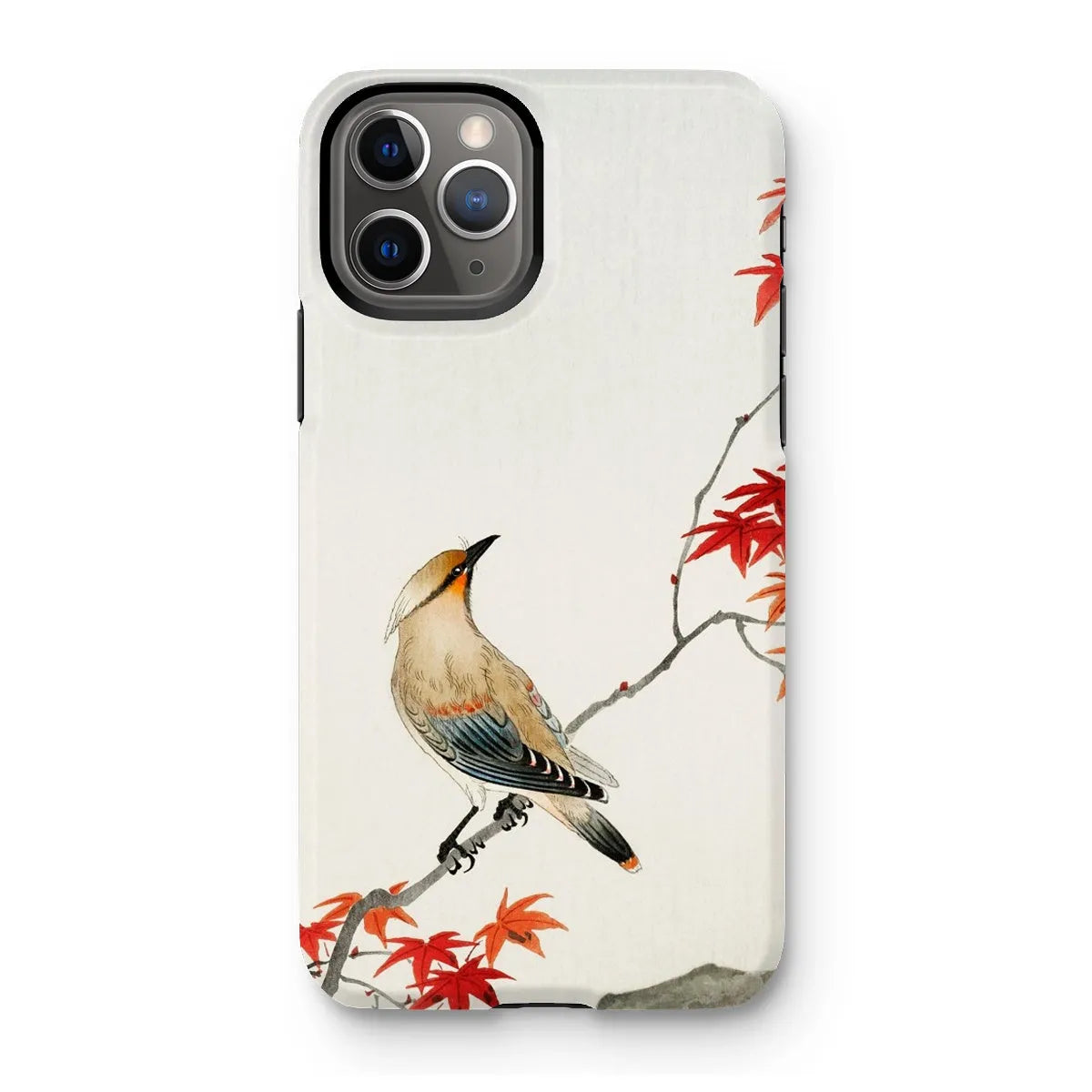 Bird On Maple - Japanese Kachō-e Phone Case - Ohara Koson - Iphone 11 Pro / Matte - Mobile Phone Cases - Aesthetic Art