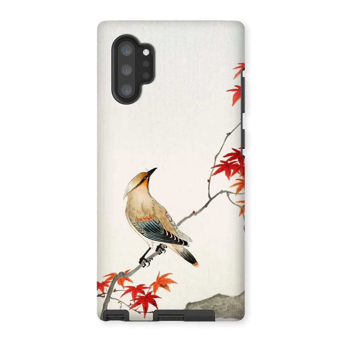 Bird On Maple - Japanese Kachō-e Phone Case - Ohara Koson - Samsung Galaxy Note 10p / Matte - Mobile Phone Cases