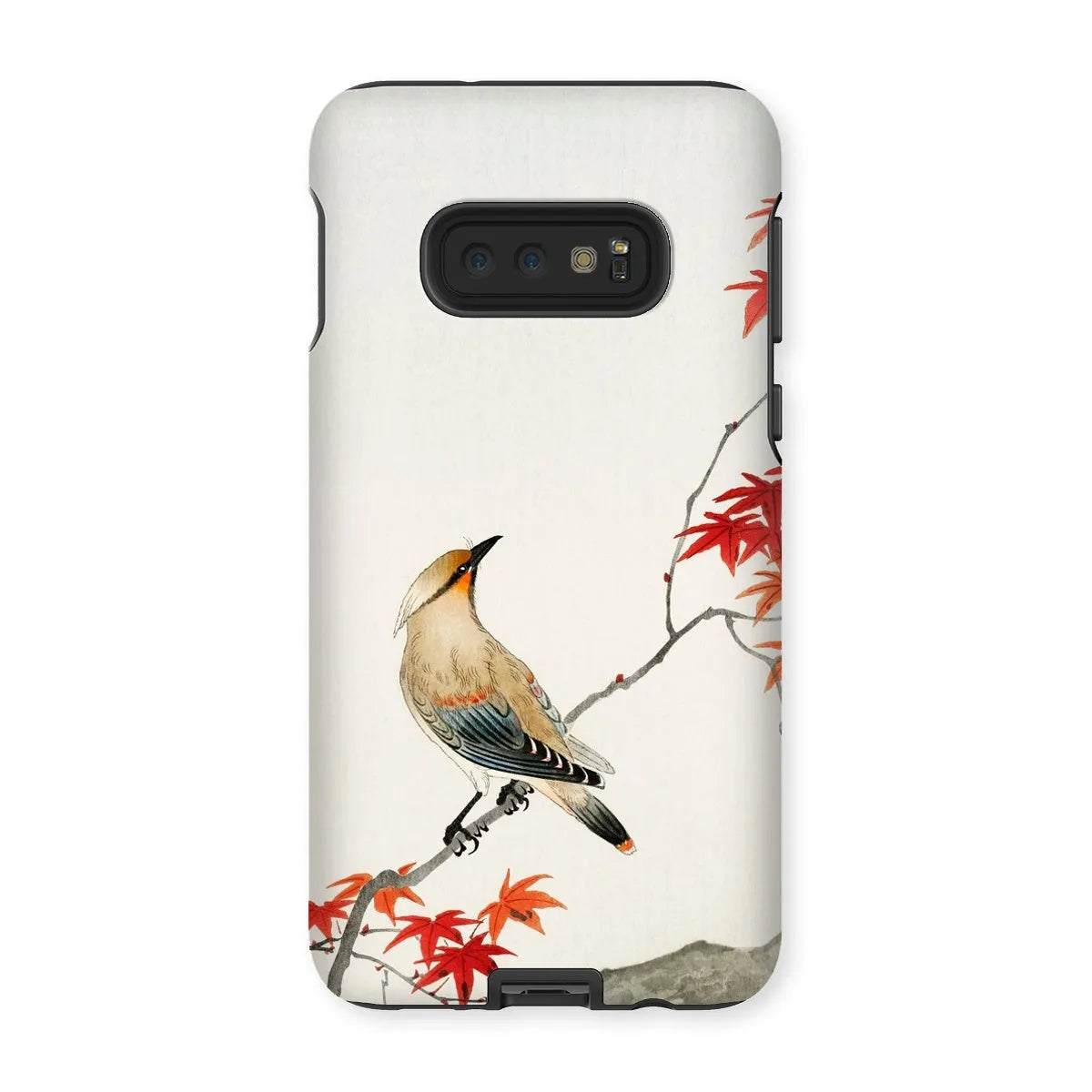 Bird On Maple - Japanese Kachō-e Phone Case - Ohara Koson - Samsung Galaxy S10e / Matte - Mobile Phone Cases