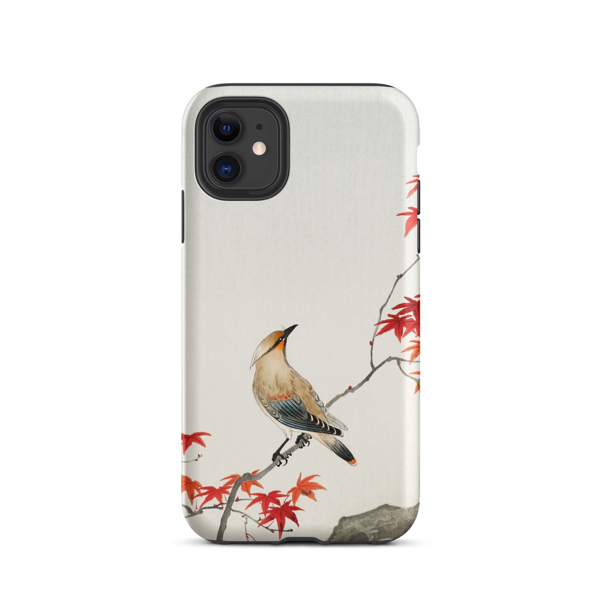 Bird on Maple Ohara Koson Kachō e Iphone Case, 11 / Matte, Bird Maple Leaf Phone Case