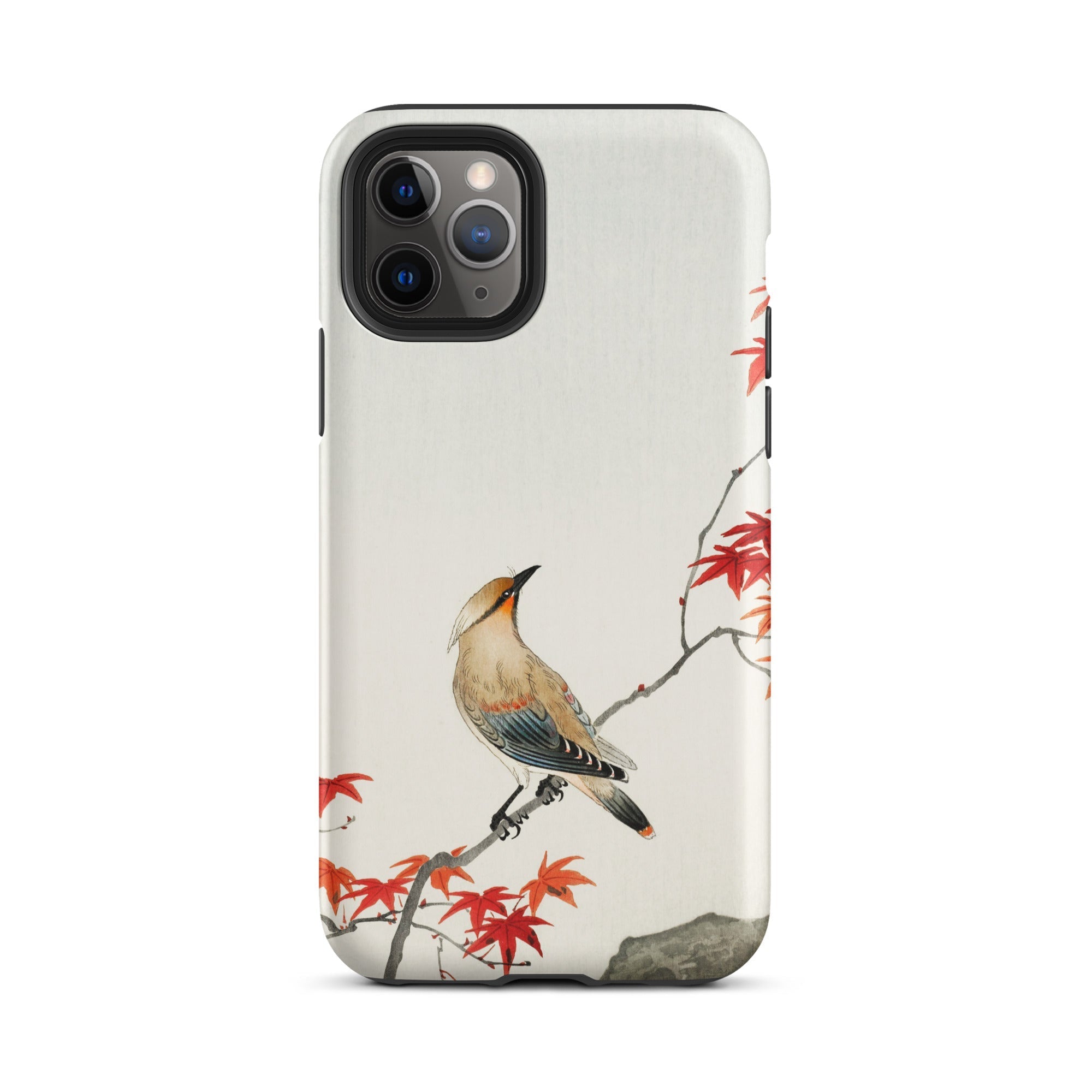 Bird on Maple Ohara Koson Kachō e Iphone Case, 11 Pro / Matte, Bird Maple Leaf Phone Case