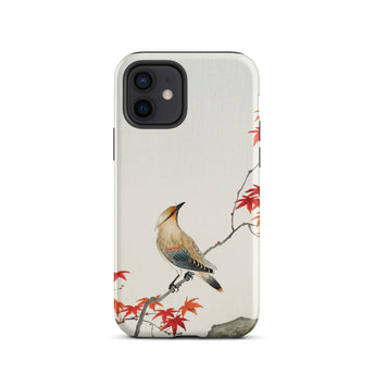Bird on Maple - Ohara Koson Kachō-e Iphone Case, 12 / Matte, Bird Maple Leaf Phone Case