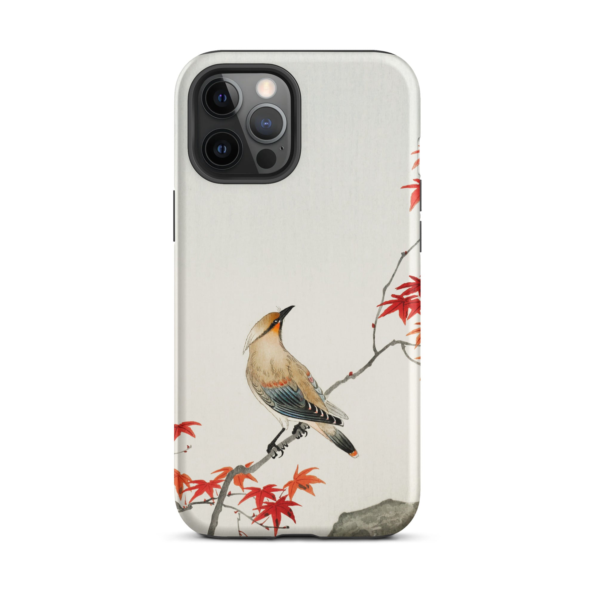 Bird on Maple Ohara Koson Kachō e Iphone Case, 12 Pro Max / Matte, Bird Maple Leaf Phone Case
