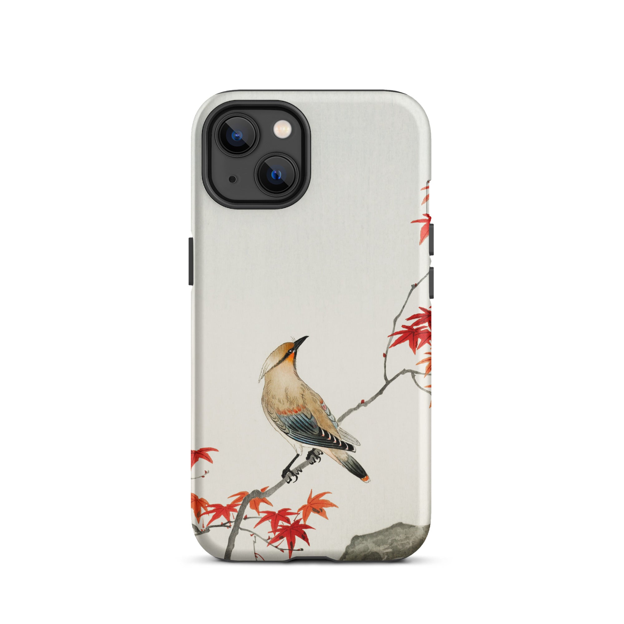 Bird on Maple Ohara Koson Kachō e Iphone Case, 13 / Matte, Bird Maple Leaf Phone Case