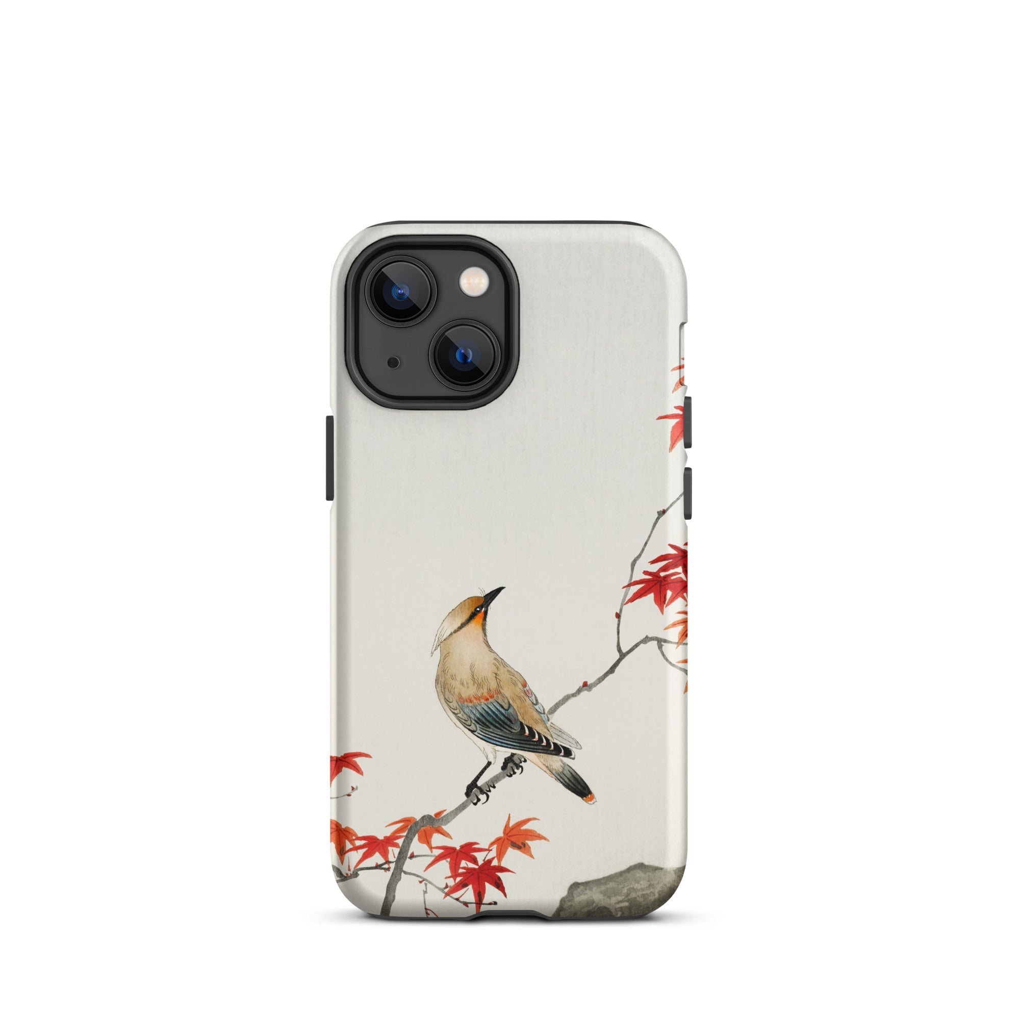 Bird on Maple Ohara Koson Kachō e Iphone Case, 13 Mini / Matte, Bird Maple Leaf Phone Case