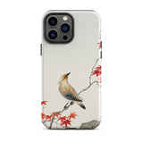 Bird on Maple - Ohara Koson Kachō-e Iphone Case, 13 Pro Max / Matte, Bird Maple Leaf Phone Case