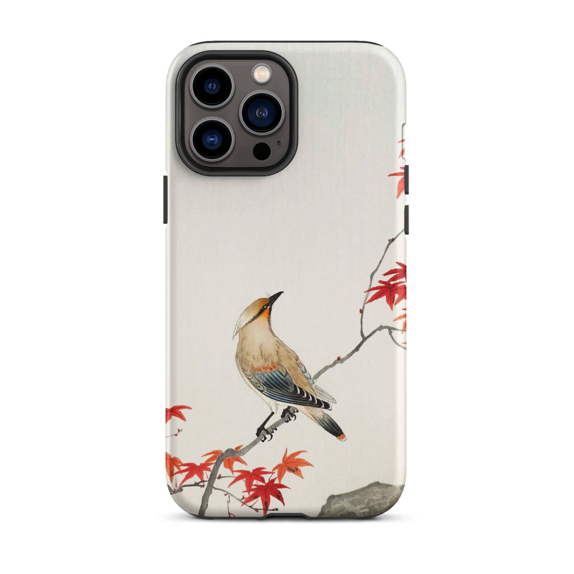 Bird on Maple Ohara Koson Kachō e Iphone Case, 13 Pro Max / Matte, Bird Maple Leaf Phone Case