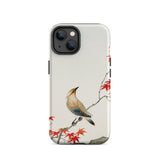 Bird on Maple - Ohara Koson Kachō-e Iphone Case, 14 / Matte, Bird Maple Leaf Phone Case