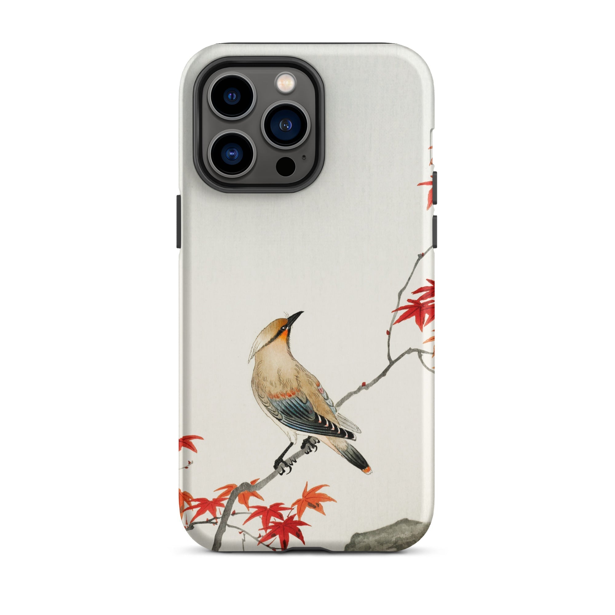 Bird on Maple Ohara Koson Kachō e Iphone Case, 14 Pro Max / Matte, Bird Maple Leaf Phone Case