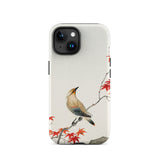 Bird on Maple - Ohara Koson Kachō-e Iphone Case, 15 / Matte, Bird Maple Leaf Phone Case