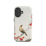 Bird on Maple - Ohara Koson Kachō-e Iphone Case, 16 / Matte, Bird Maple Leaf Phone Case