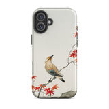 Bird on Maple - Ohara Koson Kachō-e Iphone Case, 16 Plus / Matte, Phone Case Bird Maple Leaf Design