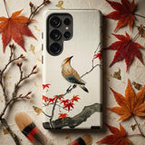 Bird on Maple - Ohara Koson Kachō-e Phone Case, Mobile Cases, Toby Leon