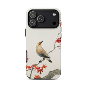 Bird on Maple - Ohara Koson Kachō-e Phone Case Iphone 17 Pro Max / Matte Iphone 13 Pro Max Case Bird Autumn Leaves Whispers Secrets, Ohara