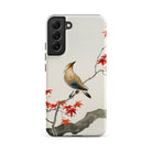 Bird on Maple Ohara Koson Kachō e Samsung Case, Galaxy S22 Plus / Matte, White Phone Case Painted Bird Branch Red Leaves