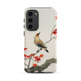 Bird on Maple - Ohara Koson Kachō-e Samsung Case, Galaxy S23 Plus / Matte, Smartphone Case Japanese-style Painting Bird Branch Red Leaves