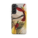 Bird of Paradise - Benjamin Fawcett Samsung Case, Galaxy S22 Plus / Matte, Smartphone Case Illustration Two Birds Paradise Branch