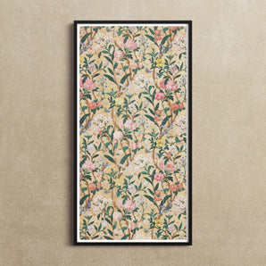 Birds Butterflies Bees and Blossoms Art Print / Canvas, Exquisite Botanical Print, Victorian-era Chinoiserie, English Garden Motifs