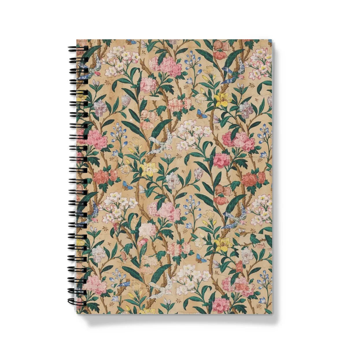 Birds Butterflies Bees And Blossoms Notebook - A5 / Graph - Notebooks & Notepads - Aesthetic Art