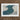 White Framed Abstract Art Print Teal Beige Design Kamisaka Sekka Winter, Migration, Blade’s Silent Memory