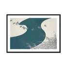 Birds - Kamisaka Sekka Winter Migration Art Print, Framed River Scene Birds