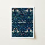 Birds - William Morris Arts and Crafts Art Print / Canvas Framed Symmetrical Intricate Pattern Stylized Foliage Morris’s, Tapestry, Verdant