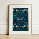 Birds - William Morris Arts and Crafts Art Print / Canvas, 12x16’’ / 31x41cm / Natural Frame / Matboard, Posters Prints & Visual Artwork,