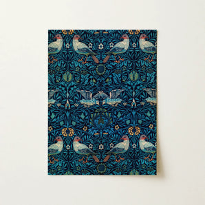 Birds - William Morris Arts and Crafts Art Print / Canvas, 12x16’’ / 31x41cm / Unframed / no Border, Posters Prints & Visual Artwork, Toby