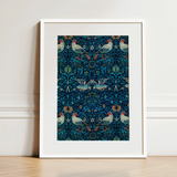 Birds - William Morris Arts and Crafts Art Print / Canvas, 12x16’’ / 31x41cm / White Frame / Matboard, Posters Prints & Visual Artwork,