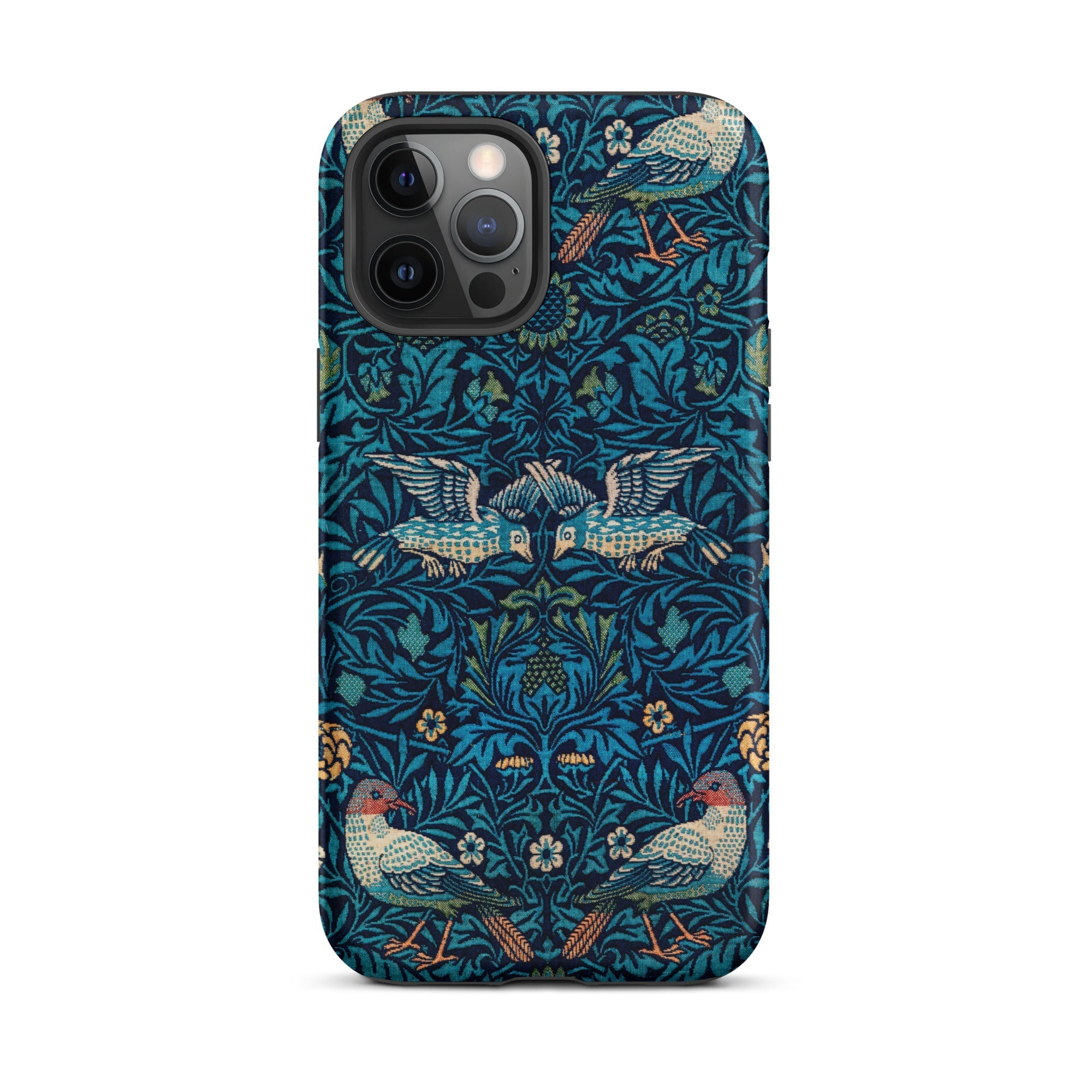 Birds - William Morris Arts and Crafts Iphone Case, 12 Pro Max / Matte, Bird-patterned Phone Case