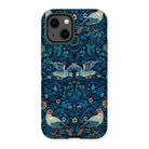 Birds - William Morris Arts and Crafts Iphone Case, 13 / Matte, Ornate Phone Case Blue Floral Bird Pattern Design