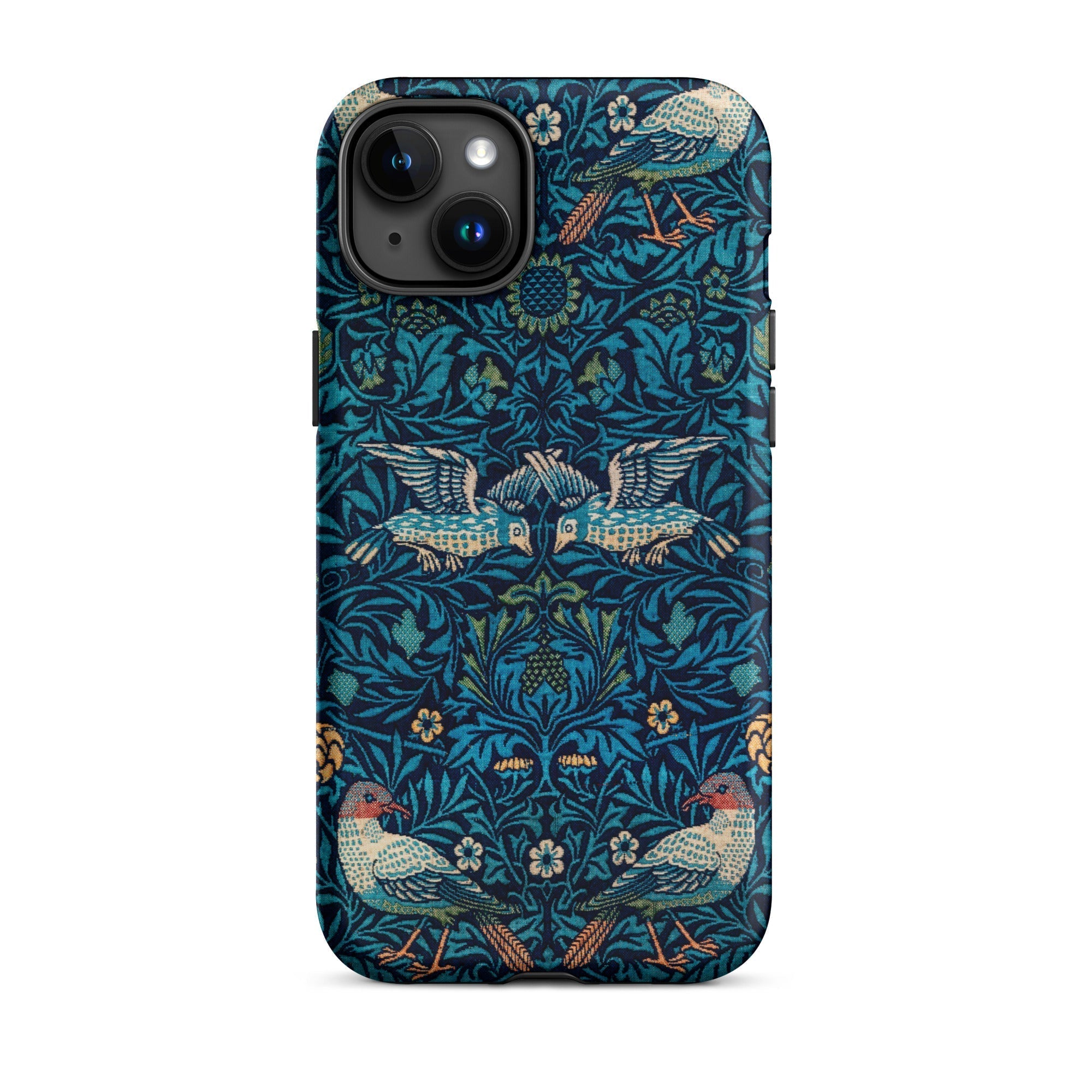Birds William Morris Arts and Crafts Iphone Case, 15 Plus / Matte, Floral Bird Patterned Phone Case