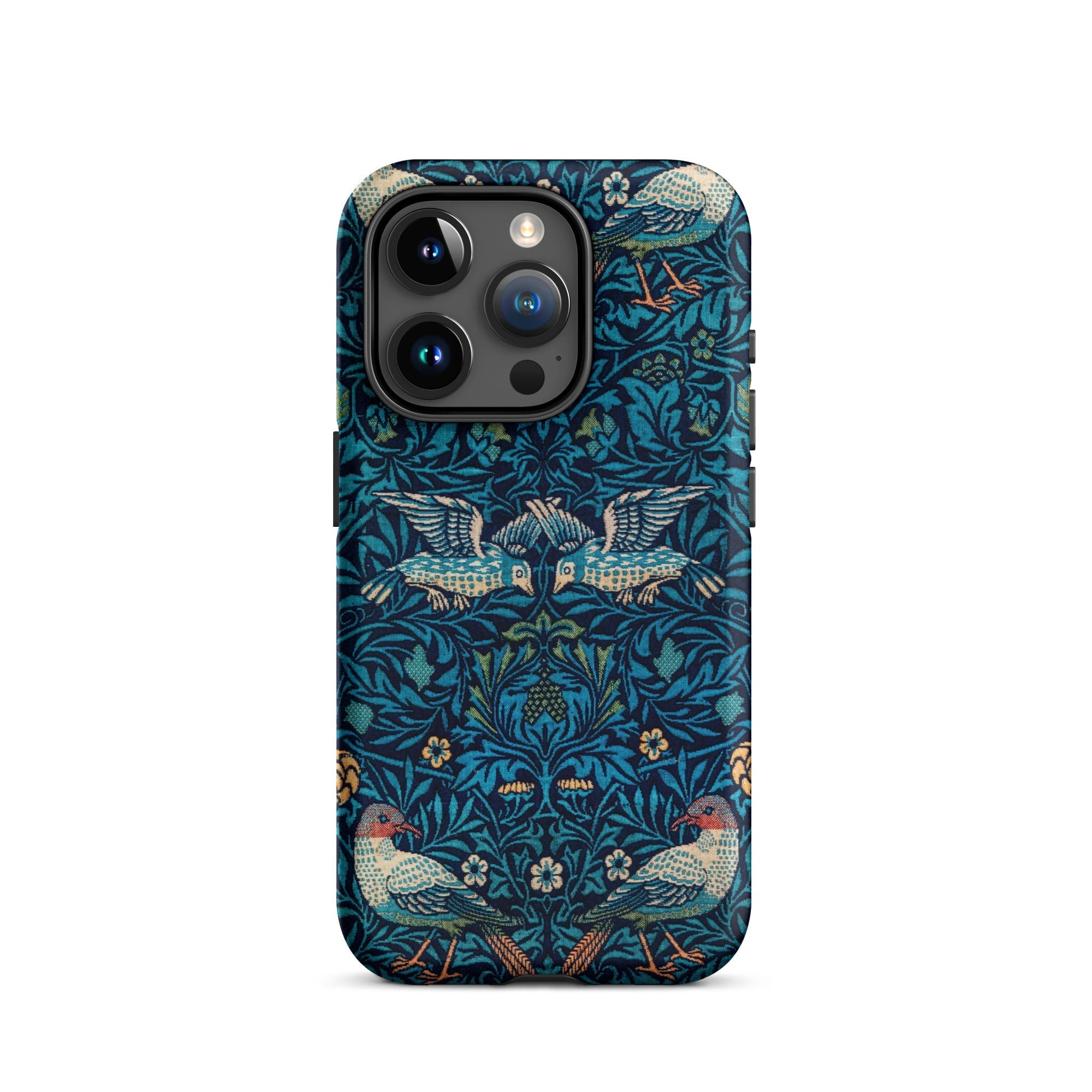 Birds William Morris Arts and Crafts Iphone Case, 15 Pro / Matte, Bird Patterned Phone Case