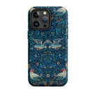Birds - William Morris Arts and Crafts Iphone Case, 15 Pro Max / Matte, Bird-patterned Phone Case