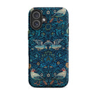 Birds William Morris Arts and Crafts Iphone Case, 16 Plus / Matte, Floral Bird Patterned Phone Case