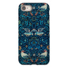 Birds William Morris Arts and Crafts Iphone Case, 8 / Matte, Ornate Phone Case Blue Floral Bird Pattern Design
