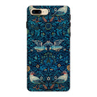 Birds William Morris Arts and Crafts Iphone Case, 8 Plus / Matte, Ornate Phone Case Blue Floral Bird Pattern Design
