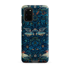 Birds William Morris Arts and Crafts Samsung Case, Galaxy S20 Plus / Matte, Dark Blue Phone Case Nature Inspired Pattern Birds Foliage