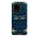 Birds William Morris Arts and Crafts Samsung Case, Galaxy S20 Ultra / Matte, Samsung Galaxy S20 Ultra Phone Case Dark Blue