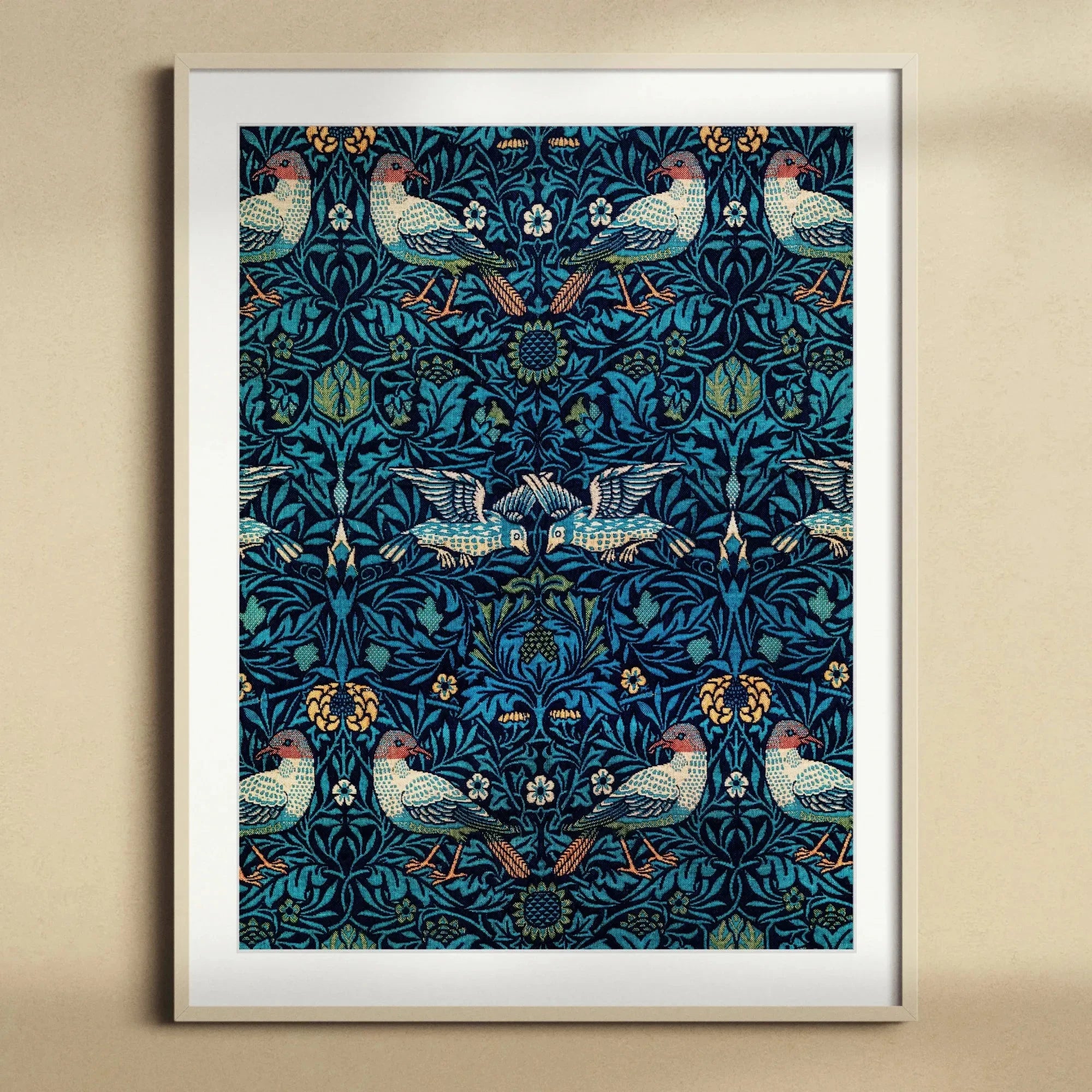 Birds By William Morris Framed & Mounted Print - Posters Prints & Visual Artwork - Aesthetic Art