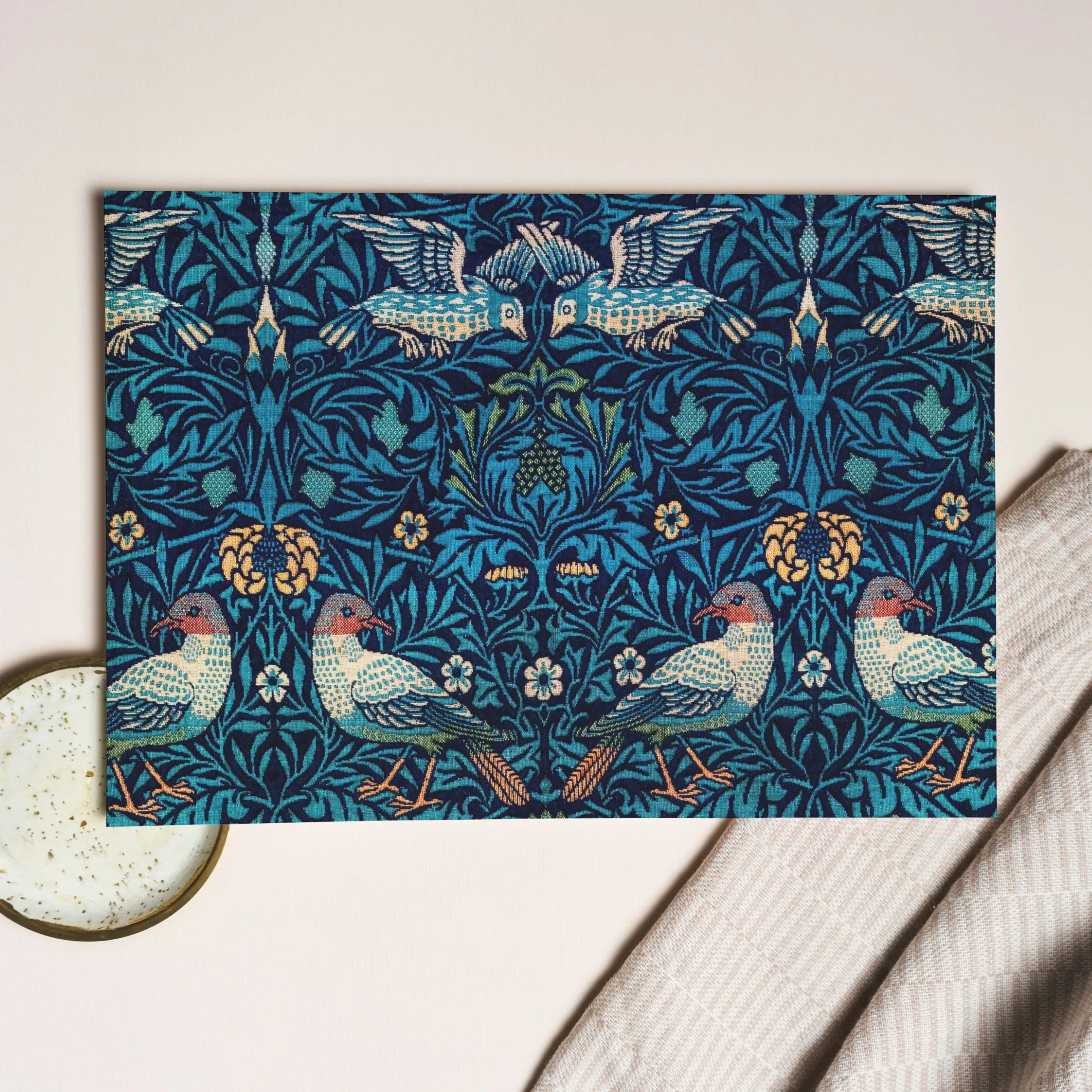 Birds By William Morris Greeting Card - Greeting & Note Cards - Aesthetic Art