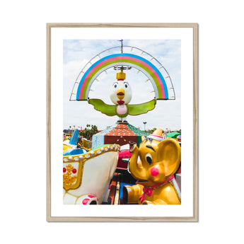 Birdsong Giclée Print, Framed Amusement Park Ride