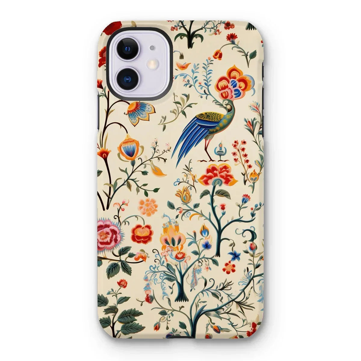 Birdwatchers - Kitsch Bird Art Iphone Case, 11 / Matte, Decorative Phone Case Colorful Floral Bird Pattern