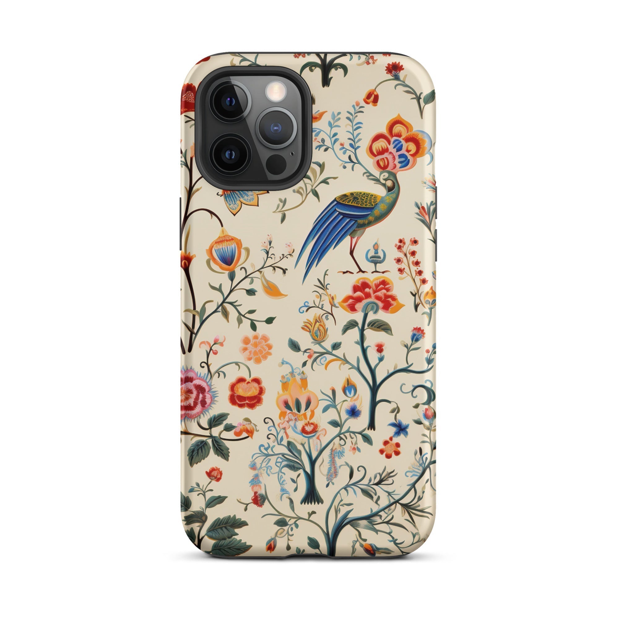 Birdwatchers - Kitsch Bird Art Iphone Case, 12 Pro Max / Tough Phone, Floral Patterned Phone Case