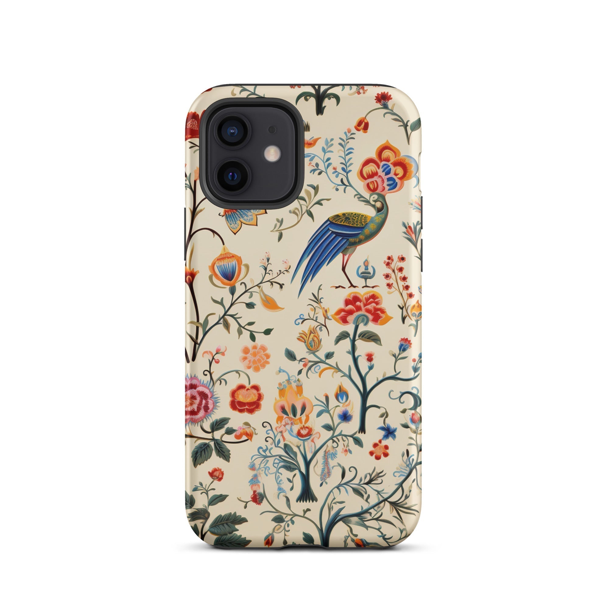 Birdwatchers - Kitsch Bird Art Iphone Case, 12 / Tough Phone, Floral Patterned Phone Case