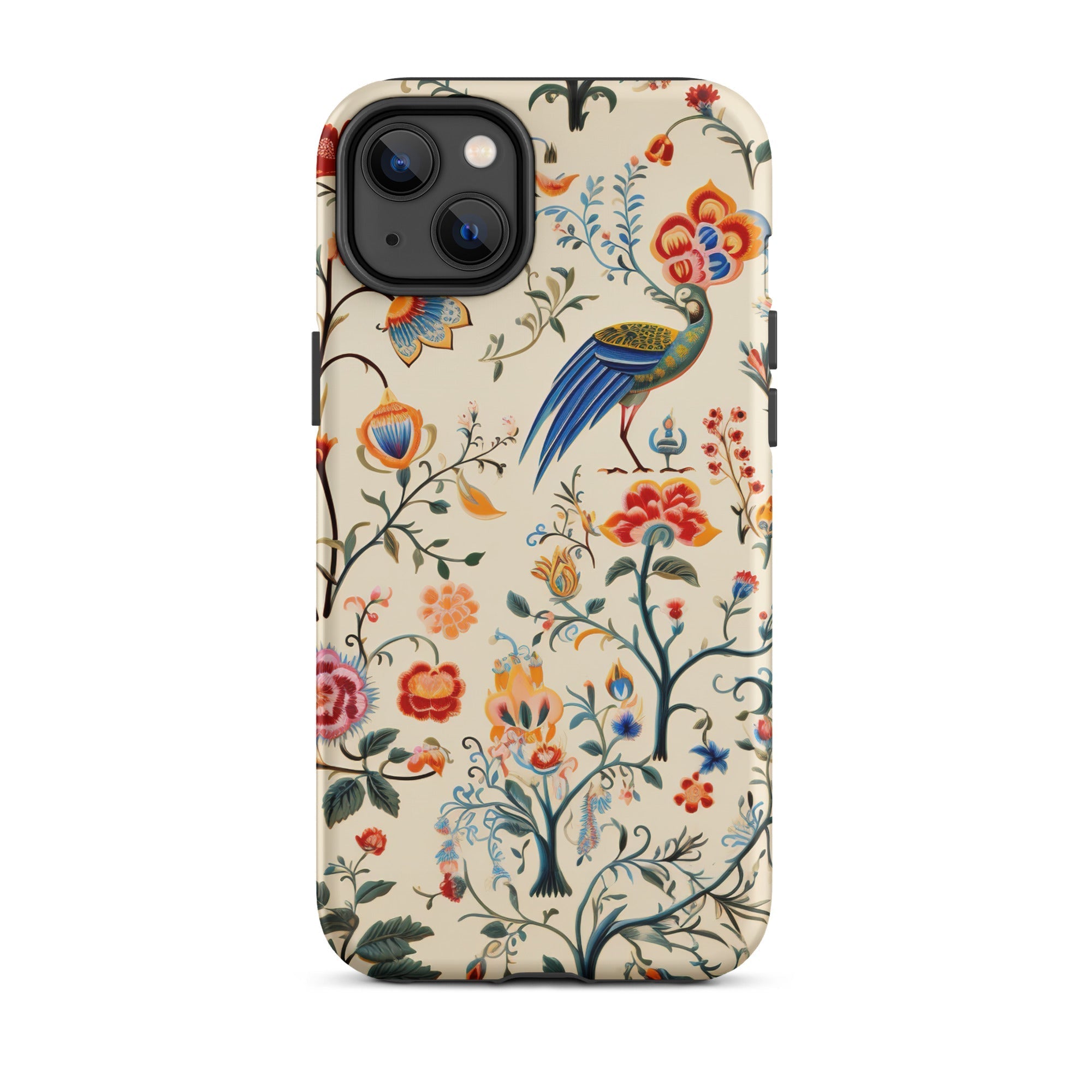Birdwatchers Kitsch Bird Art Iphone Case, 14 Plus / Matte, Floral Patterned Phone Case